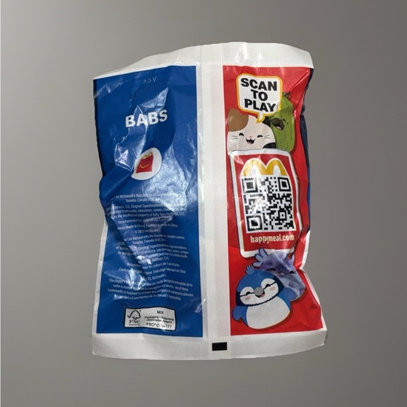 2025 McDonald's BABS Squishmallows Happy Meal Plush Toy - Unopened - Picture 2 of 2